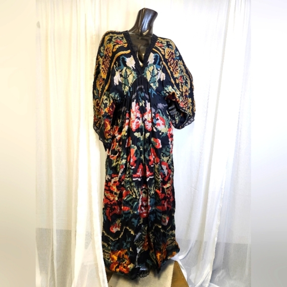 Mes Demoiselles Malti Dress Flowers - Elegant Multicolor Maxi Dress Size 36 - Picture 3 of 16